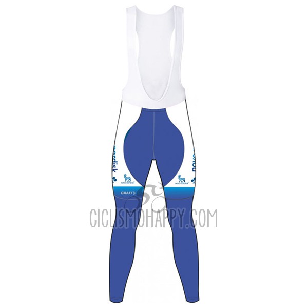 Novo Nordisk Cycling Jersey Bib Tight 2017 Men Long Sleeve Novo Nordisk White